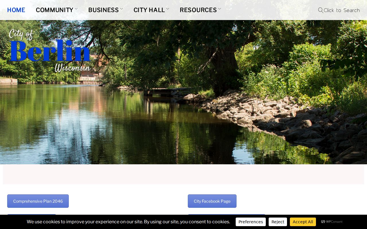 Official City of Berlin Wisconsin civic website